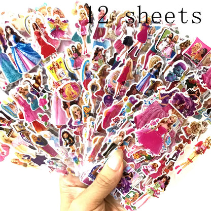 3D Puffy Bubble Stickers Cartoon Frozen Stickers DIY for Children Boy Girl Toys PVC Removable Wall Stickers