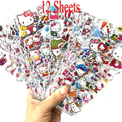 3D Puffy Bubble Stickers Cartoon Frozen Stickers DIY for Children Boy Girl Toys PVC Removable Wall Stickers