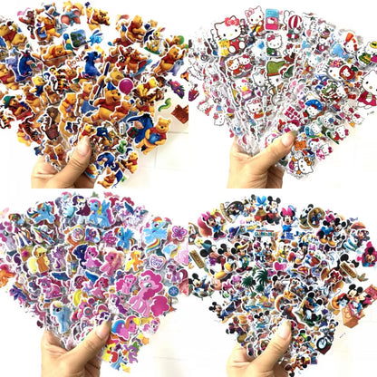 3D Puffy Bubble Stickers Cartoon Frozen Stickers DIY for Children Boy Girl Toys PVC Removable Wall Stickers
