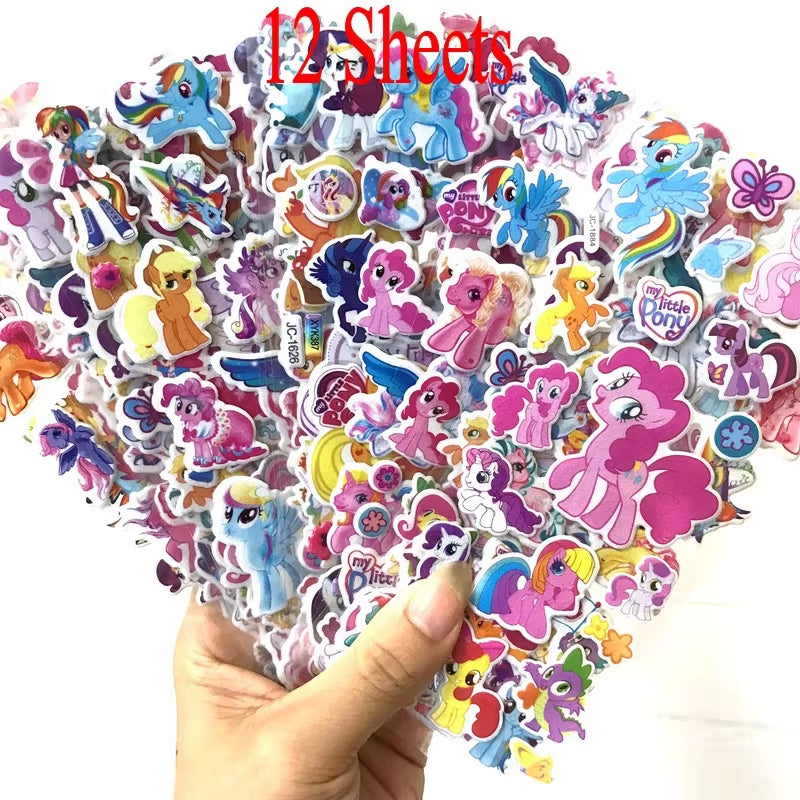 3D Puffy Bubble Stickers Cartoon Frozen Stickers DIY for Children Boy Girl Toys PVC Removable Wall Stickers