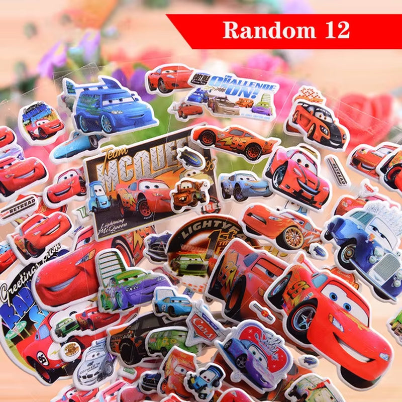 3D Puffy Bubble Stickers Cartoon Frozen Stickers DIY for Children Boy Girl Toys PVC Removable Wall Stickers