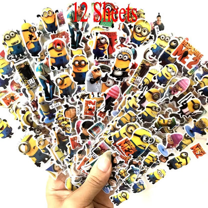 3D Puffy Bubble Stickers Cartoon Frozen Stickers DIY for Children Boy Girl Toys PVC Removable Wall Stickers