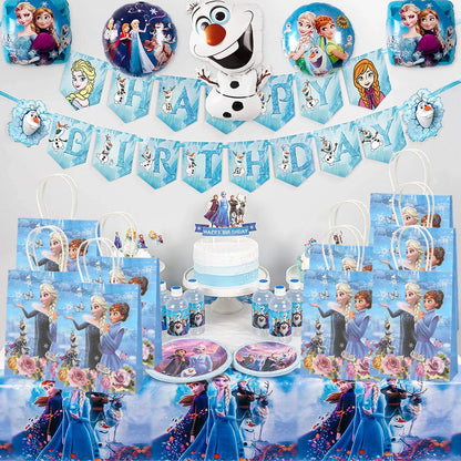 21*15*8Cm Frozen Theme Paper Gift Bag Festival Paper Bag with Handles Baby Shower Candy Bags Kids Girls Birthday Party Supplies