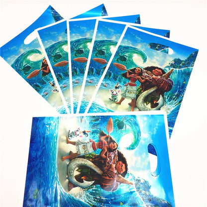50Pcs Frozen Anna and Elsa Spiderman Loot Bag Snow White Superhero Mickey Gift Bag Kids Favor Birthday Party Decoration Supplies