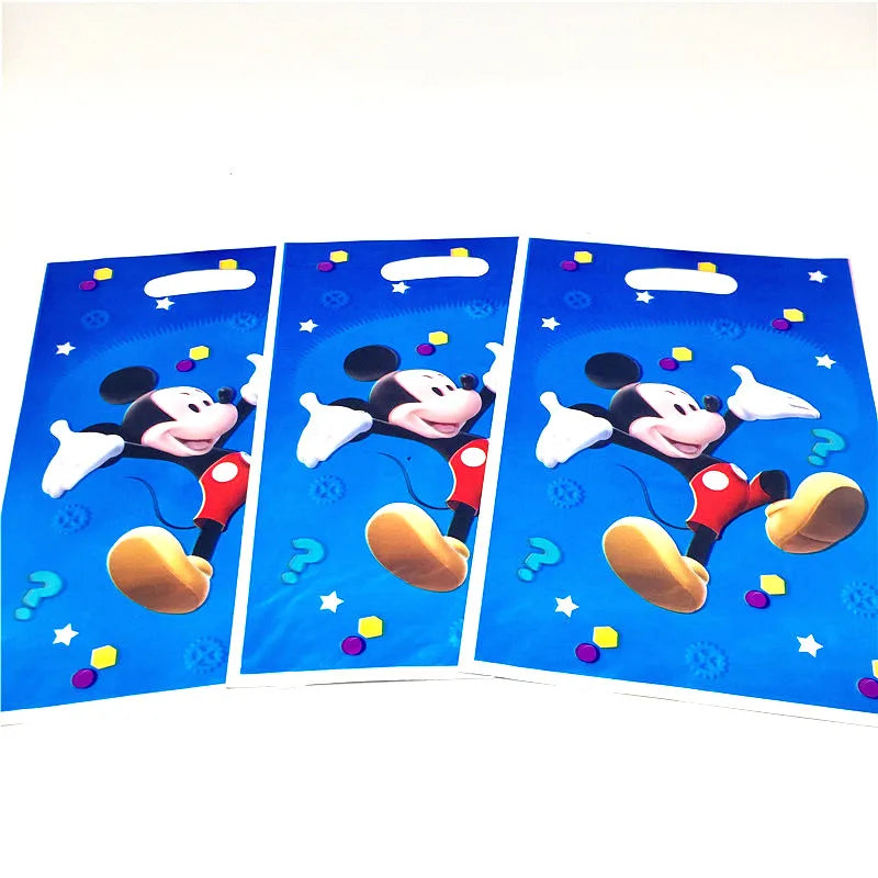 50Pcs Frozen Anna and Elsa Spiderman Loot Bag Snow White Superhero Mickey Gift Bag Kids Favor Birthday Party Decoration Supplies