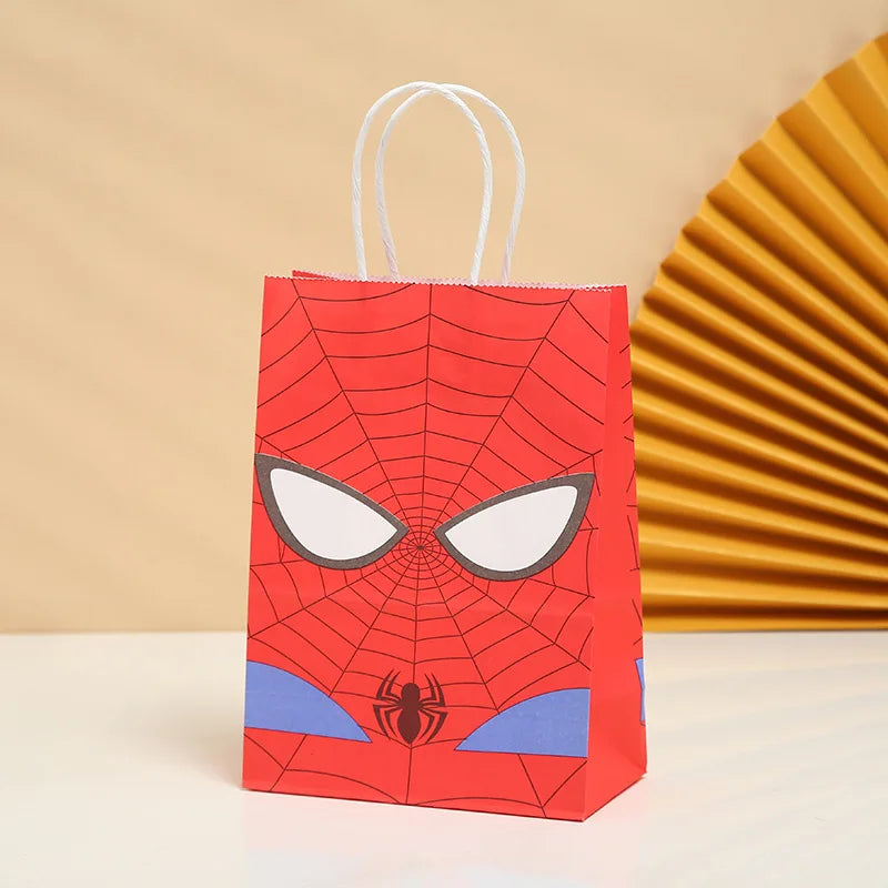 21*15*8Cm Frozen Theme Paper Gift Bag Festival Paper Bag with Handles Baby Shower Candy Bags Kids Girls Birthday Party Supplies