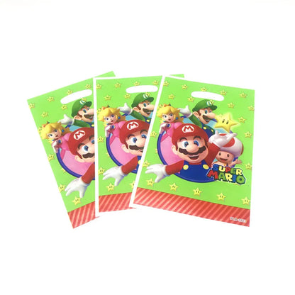 50Pcs Frozen Anna and Elsa Spiderman Loot Bag Snow White Superhero Mickey Gift Bag Kids Favor Birthday Party Decoration Supplies