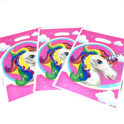 50Pcs Frozen Anna and Elsa Spiderman Loot Bag Snow White Superhero Mickey Gift Bag Kids Favor Birthday Party Decoration Supplies