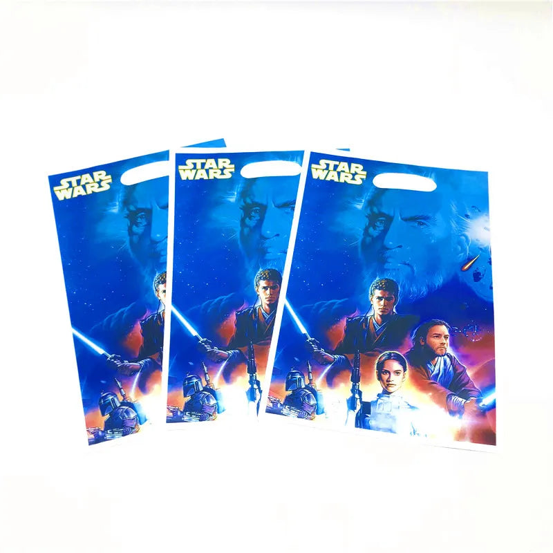 50Pcs Frozen Anna and Elsa Spiderman Loot Bag Snow White Superhero Mickey Gift Bag Kids Favor Birthday Party Decoration Supplies