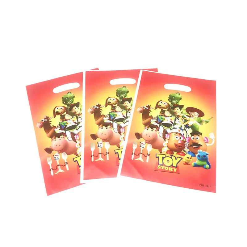 50Pcs Frozen Anna and Elsa Spiderman Loot Bag Snow White Superhero Mickey Gift Bag Kids Favor Birthday Party Decoration Supplies