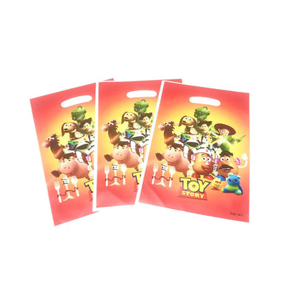 50Pcs Frozen Anna and Elsa Spiderman Loot Bag Snow White Superhero Mickey Gift Bag Kids Favor Birthday Party Decoration Supplies