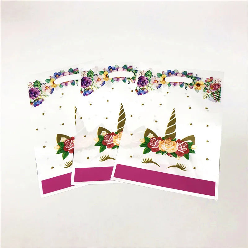 50Pcs Frozen Anna and Elsa Spiderman Loot Bag Snow White Superhero Mickey Gift Bag Kids Favor Birthday Party Decoration Supplies
