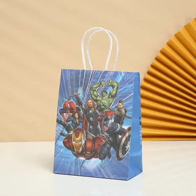 21*15*8Cm Frozen Theme Paper Gift Bag Festival Paper Bag with Handles Baby Shower Candy Bags Kids Girls Birthday Party Supplies