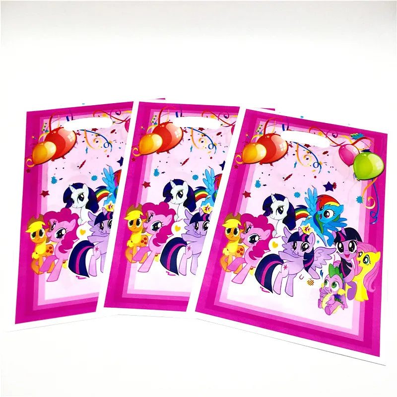 50Pcs Frozen Anna and Elsa Spiderman Loot Bag Snow White Superhero Mickey Gift Bag Kids Favor Birthday Party Decoration Supplies