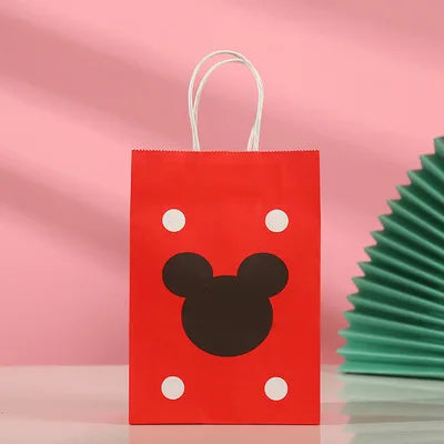 21*15*8Cm Frozen Theme Paper Gift Bag Festival Paper Bag with Handles Baby Shower Candy Bags Kids Girls Birthday Party Supplies
