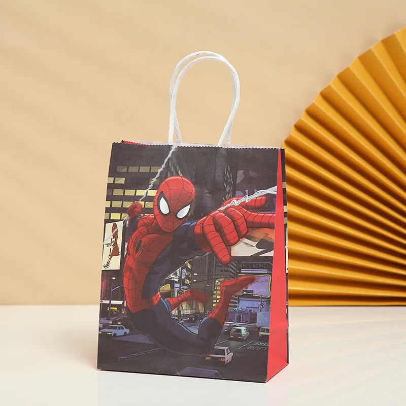 21*15*8Cm Frozen Theme Paper Gift Bag Festival Paper Bag with Handles Baby Shower Candy Bags Kids Girls Birthday Party Supplies