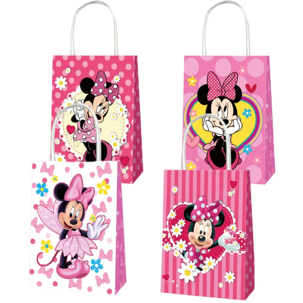21*15*8Cm Frozen Theme Paper Gift Bag Festival Paper Bag with Handles Baby Shower Candy Bags Kids Girls Birthday Party Supplies