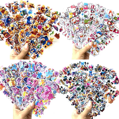 3D Puffy Bubble Stickers Cartoon Frozen Stickers DIY for Children Boy Girl Toys PVC Removable Wall Stickers
