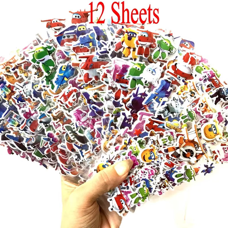 3D Puffy Bubble Stickers Cartoon Frozen Stickers DIY for Children Boy Girl Toys PVC Removable Wall Stickers